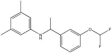 N-{1-[3-(difluoromethoxy)phenyl]ethyl}-3,5-dimethylaniline Structure