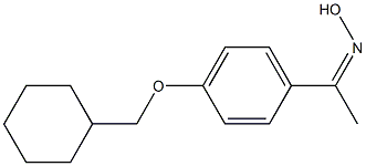 N-{1-[4-(cyclohexylmethoxy)phenyl]ethylidene}hydroxylamine Struktur