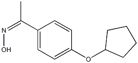 N-{1-[4-(cyclopentyloxy)phenyl]ethylidene}hydroxylamine 结构式