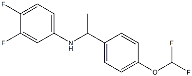 N-{1-[4-(difluoromethoxy)phenyl]ethyl}-3,4-difluoroaniline Struktur