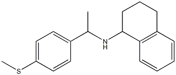 N-{1-[4-(methylsulfanyl)phenyl]ethyl}-1,2,3,4-tetrahydronaphthalen-1-amine Structure