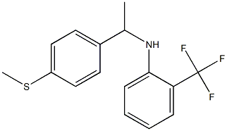 N-{1-[4-(methylsulfanyl)phenyl]ethyl}-2-(trifluoromethyl)aniline Structure