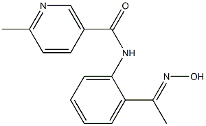 N-{2-[(1E)-N-hydroxyethanimidoyl]phenyl}-6-methylnicotinamide Structure
