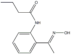 N-{2-[(1E)-N-hydroxyethanimidoyl]phenyl}butanamide 结构式