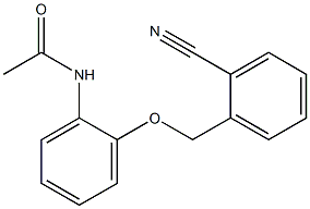 N-{2-[(2-cyanobenzyl)oxy]phenyl}acetamide Structure