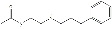 N-{2-[(3-phenylpropyl)amino]ethyl}acetamide 化学構造式