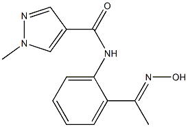 N-{2-[1-(hydroxyimino)ethyl]phenyl}-1-methyl-1H-pyrazole-4-carboxamide