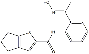 N-{2-[1-(hydroxyimino)ethyl]phenyl}-4H,5H,6H-cyclopenta[b]thiophene-2-carboxamide|