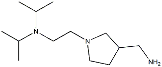 N-{2-[3-(aminomethyl)pyrrolidin-1-yl]ethyl}-N,N-diisopropylamine Struktur