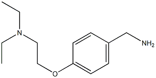 N-{2-[4-(aminomethyl)phenoxy]ethyl}-N,N-diethylamine 结构式