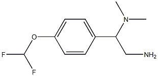 N-{2-amino-1-[4-(difluoromethoxy)phenyl]ethyl}-N,N-dimethylamine Structure