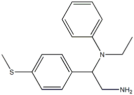 N-{2-amino-1-[4-(methylsulfanyl)phenyl]ethyl}-N-ethylaniline Structure