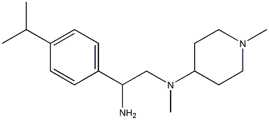 N-{2-amino-2-[4-(propan-2-yl)phenyl]ethyl}-N,1-dimethylpiperidin-4-amine Structure