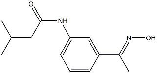 N-{3-[(1E)-N-hydroxyethanimidoyl]phenyl}-3-methylbutanamide