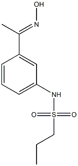 N-{3-[(1E)-N-hydroxyethanimidoyl]phenyl}propane-1-sulfonamide Structure