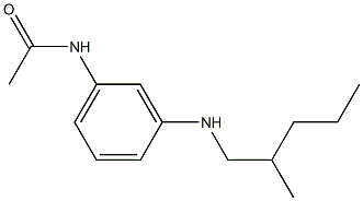 N-{3-[(2-methylpentyl)amino]phenyl}acetamide Structure