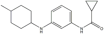 N-{3-[(4-methylcyclohexyl)amino]phenyl}cyclopropanecarboxamide Struktur