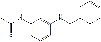 N-{3-[(cyclohex-3-en-1-ylmethyl)amino]phenyl}propanamide Struktur