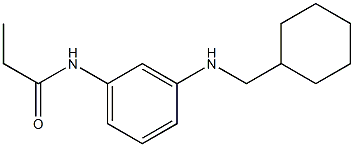 N-{3-[(cyclohexylmethyl)amino]phenyl}propanamide Structure