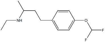 N-{3-[4-(difluoromethoxy)phenyl]-1-methylpropyl}-N-ethylamine 结构式