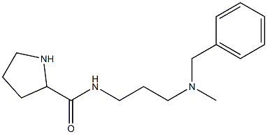 N-{3-[benzyl(methyl)amino]propyl}pyrrolidine-2-carboxamide Structure