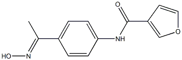 N-{4-[(1E)-N-hydroxyethanimidoyl]phenyl}-3-furamide Structure