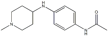 N-{4-[(1-methylpiperidin-4-yl)amino]phenyl}acetamide Struktur