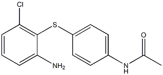 N-{4-[(2-amino-6-chlorophenyl)sulfanyl]phenyl}acetamide Struktur
