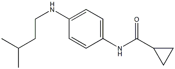 N-{4-[(3-methylbutyl)amino]phenyl}cyclopropanecarboxamide 结构式