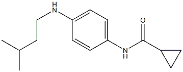 N-{4-[(3-methylbutyl)amino]phenyl}cyclopropanecarboxamide Structure