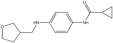 N-{4-[(oxolan-3-ylmethyl)amino]phenyl}cyclopropanecarboxamide