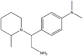 N-{4-[2-amino-1-(2-methylpiperidin-1-yl)ethyl]phenyl}-N,N-dimethylamine Structure