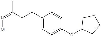 N-{4-[4-(cyclopentyloxy)phenyl]butan-2-ylidene}hydroxylamine