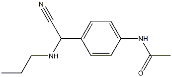 N-{4-[cyano(propylamino)methyl]phenyl}acetamide 化学構造式