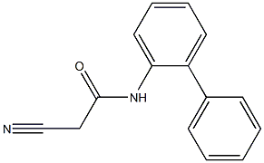 N-1,1'-biphenyl-2-yl-2-cyanoacetamide 化学構造式
