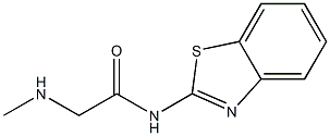 N-1,3-benzothiazol-2-yl-2-(methylamino)acetamide 化学構造式