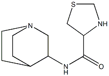 N-1-azabicyclo[2.2.2]oct-3-yl-1,3-thiazolidine-4-carboxamide Struktur