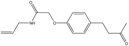 N-allyl-2-[4-(3-oxobutyl)phenoxy]acetamide Structure