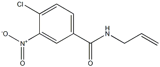N-allyl-4-chloro-3-nitrobenzamide 结构式