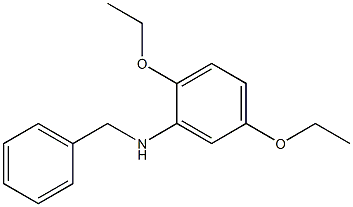 N-benzyl-2,5-diethoxyaniline 化学構造式