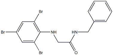 N-benzyl-2-[(2,4,6-tribromophenyl)amino]acetamide Structure