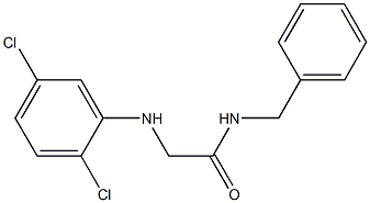 N-benzyl-2-[(2,5-dichlorophenyl)amino]acetamide,,结构式