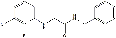 N-benzyl-2-[(3-chloro-2-fluorophenyl)amino]acetamide