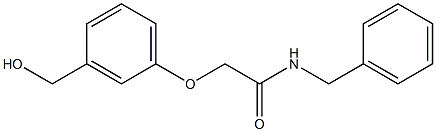 N-benzyl-2-[3-(hydroxymethyl)phenoxy]acetamide Structure