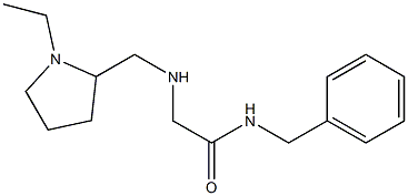 N-benzyl-2-{[(1-ethylpyrrolidin-2-yl)methyl]amino}acetamide Structure