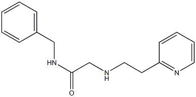 N-benzyl-2-{[2-(pyridin-2-yl)ethyl]amino}acetamide Structure
