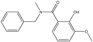 N-benzyl-2-hydroxy-3-methoxy-N-methylbenzamide 化学構造式