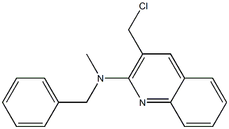 N-benzyl-3-(chloromethyl)-N-methylquinolin-2-amine Struktur