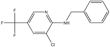 N-benzyl-3-chloro-5-(trifluoromethyl)pyridin-2-amine 化学構造式