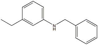 N-benzyl-3-ethylaniline 化学構造式